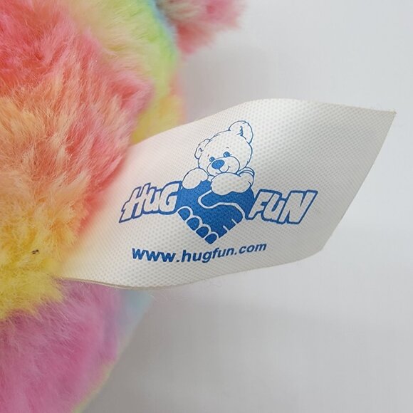 HugFun‎ Chunky Pink Llama Alpaca Heart Saddle Blankets 13'' Plush Stuffed - Picture 2 of 5